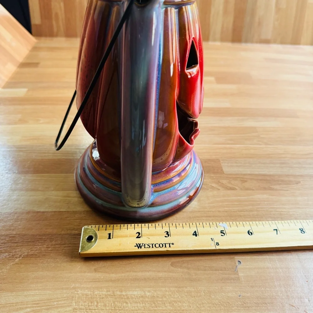 Jack-o'-lantern stoneware lantern Halloween decoration